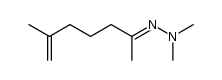 6-Hepten-2-one, 6-methyl-, 2,2-dimethylhydrazone 结构式