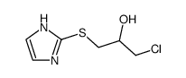 2-Propanol, 1-chloro-3-(1H-imidazol-2-ylthio)- 结构式
