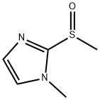 1-甲基-2-(甲基亚磺酰基)-1H-咪唑 结构式