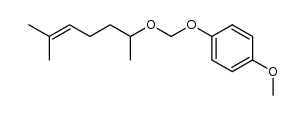Benzene, 1-[[(1,5-dimethyl-4-hexen-1-yl)oxy]methoxy]-4-methoxy- 结构式
