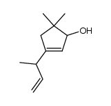 5,5-二甲基-3-(1-甲基-2-丙烯基)-2-环戊烯-1-醇 结构式