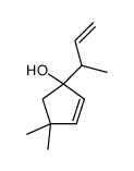 2-Cyclopenten-1-ol, 4,4-dimethyl-1-(1-methyl-2-propen-1-yl)- 结构式