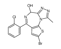 2-溴-4-(2-氯苯基)-9-甲基-6H-噻吩并[3,2-f][1,2,4]三唑并[4,3-a][1,4]二氮杂卓-6-醇 结构式