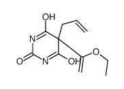 5-烯丙基-5-(1-乙氧基乙烯基)巴比妥酸 结构式