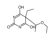 5-(1-乙氧基乙基)-5-乙基巴比妥酸 结构式