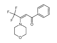 2-Buten-1-one, 4,4,4-trifluoro-3-(4-morpholinyl)-1-phenyl- 结构式