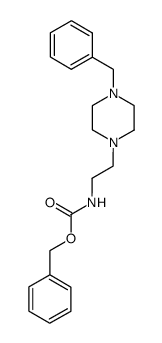 氨基甲酸[2-(4-苄基-1-哌嗪基)乙基]苄酯 结构式
