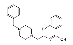 2-溴-N-[2-(4-苄基-1-哌嗪基)乙基]苯甲酰胺 结构式