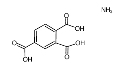 1,2,4-苯三甲酸铵盐(1:) 结构式