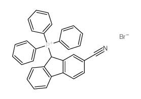 Phosphonium, (2-cyano-9H-fluoren-9-yl)triphenyl-, bromide (1:1) 结构式