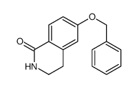 3,4-二氢-6-(苯基甲氧基)-1(2H)-异喹啉酮 结构式