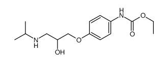 Carbanilic acid, p-(2-hydroxy-3-(isopropylamino)propoxy)-, ethyl ester 结构式