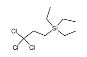 三乙基(3,3,3-三氯丙基)硅烷 结构式