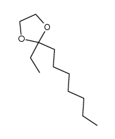 2-乙基-2-庚基-1,3-二氧戊环 结构式