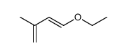 1-乙氧基-3-甲基-1,3-丁二烯 结构式