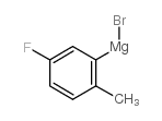5-氟-2-甲基苯基溴化镁 结构式