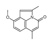 2,6-二甲基-9-甲氧基-4H-吡咯并(3,2,1-ij)喹啉-4-酮 结构式