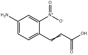 3-(4-氨基-2-硝基苯基)丙烯酸 结构式