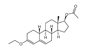 Estra-3,5-dien-17-ol, 3-ethoxy-, acetate, (17β)- (9CI) 结构式