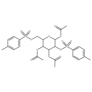D-Glucopyranose, 1,3,4-triacetate 2,6-bis(4-methylbenzenesulfonate) 结构式