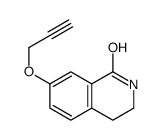 7-(prop-2-yn-1-yloxy)-3,4-dihydroisoquinolin-1(2H)-one 结构式