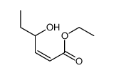 2-Hexenoic acid, 4-hydroxy-, ethyl ester 结构式