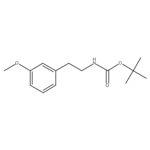 tert-butyl 3-methoxyphenethylcarbamate 结构式