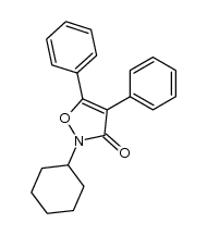 2-环己基-4,5-二苯基异恶唑-3(2H)-酮 结构式