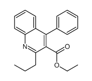 4-苯基-2-丙基喹啉-3-羧酸乙酯 结构式
