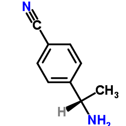 (S)-(-)-1-(4-氰基苯基)乙胺 结构式