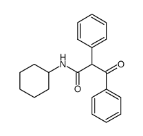 N-环己基-β-氧代-α-苯基苯丙酰胺 结构式