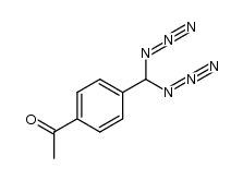 1-[4-(二叠氮甲基)苯基]乙酮 结构式