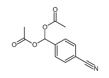 4-(二乙酰氧基甲基)苯甲腈 结构式