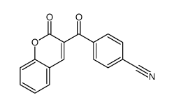 4-(2-氧代-2H-1-苯并吡喃-3-羰基)苯甲腈 结构式