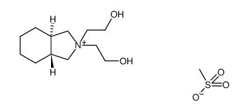 1H-Isoindolium, octahydro-2,2-bis(2-hydroxyethyl)-, (3aR,7aR)-, methanesulfonate (1:1) 结构式