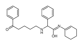 Benzeneacetamide, alpha-(benzoylbutylamino)-N-1-cyclohexen-1-yl- (9CI) 结构式