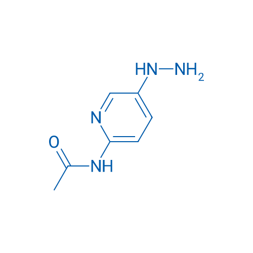 N-(5-肼基-2-吡啶)乙酰胺 结构式