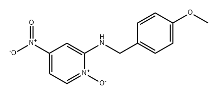 N-(4-甲氧基苄基)-4-硝基-2-吡啶胺-1-氧化物 结构式