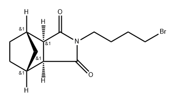 N-(4-溴丁基)顺式-外-5-降冰片烯-2,3-二甲酰亚胺 结构式