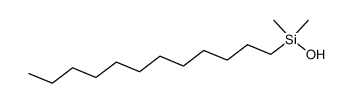 1-十二烷基-1,1-二甲基硅醇 结构式