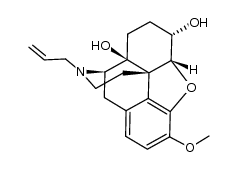 Morphinan-8,14-diol, 4,5-epoxy-3-methoxy-17-(2-propenyl)-, (5α,6α)- (9CI) 结构式