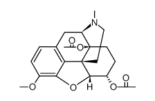 Morphinan-6,14-diol, 4,5-epoxy-3-methoxy-17-methyl-, diacetate (ester), (5α,6α)- (9CI) 结构式