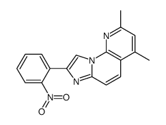 2,4-二甲基-8-(2-硝基苯基)咪唑并[1,2-a][1,8]萘啶 结构式