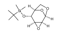 β-D-Mannopyranose, 1,6:2,3-dianhydro-4-O-[(1,1-dimethylethyl)dimethylsilyl]- (9CI) 结构式