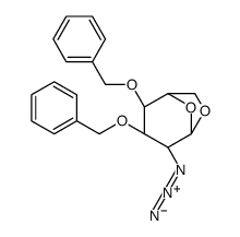 1,6-脱水-2-叠氮-2-脱氧-3,4-双-O-苄基-beta-D-吡喃葡萄糖 结构式