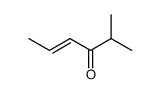 2-甲基-4-己烯-3-酮 结构式