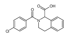 2-(4-氯苯甲酰基)-1,2,3,4-四氢异喹啉-1-羧酸 结构式