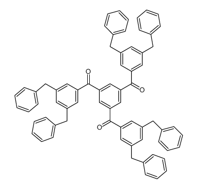Methanone, 1,3,5-benzenetriyltris[[3,5-bis(phenylmethyl)phenyl]- (9CI) 结构式