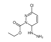 1(6H)-Pyridazinecarboxylic acid, 3-chloro-6-hydrazinyl-, ethyl ester 结构式