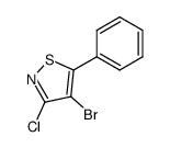 4-溴-3-氯-5-苯基异噻唑 结构式